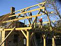 Bouwen aan de uitbreiding van het huisje Les petits Escaliers op Domaine du Masvieux